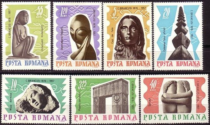 1967 - Constantin Brancusi, serie neuzata